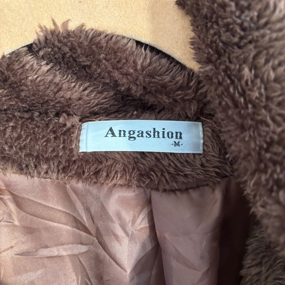 Angashion Teddy Coat Cotton Blend - Picture 2 of 5